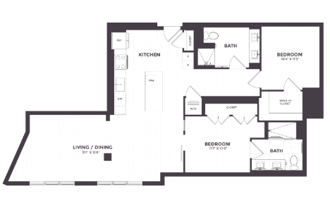 Floor Plan Image of Apartment Apt 0800